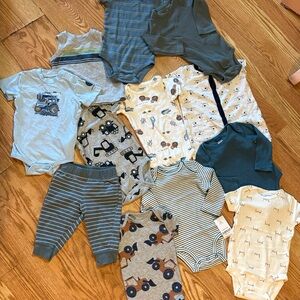 Charming Kids Matching Set - Blue, Gray, Cream
